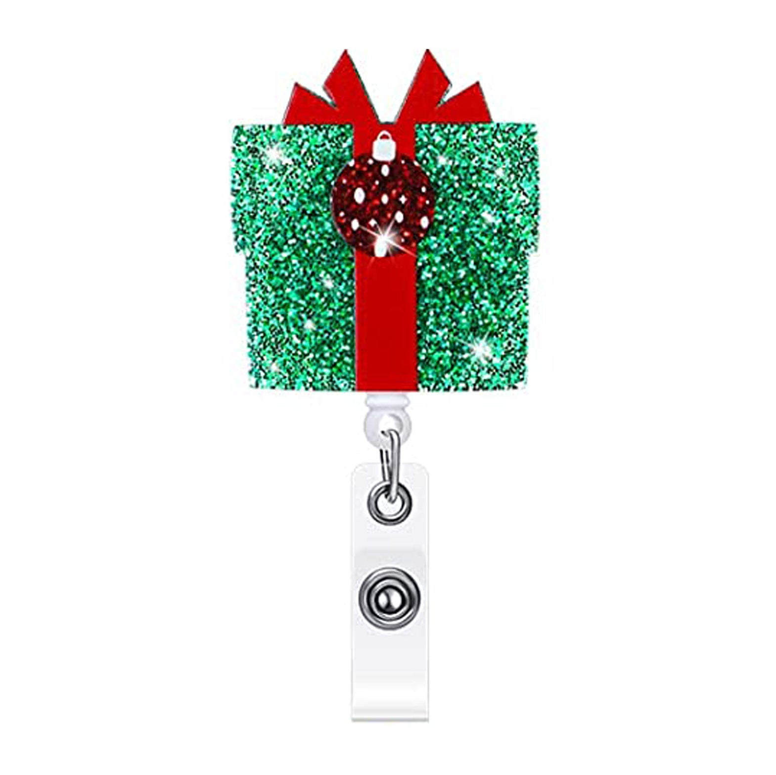 Wholesale Christmas acrylic glitter glitter retractable rotating easy to pull